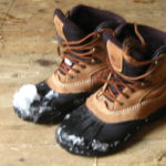 Muddy Days - Living and Writing in New England by Linn Chapel - photo of waterproof mud boots